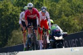 2023 UEC Road European Championships - Drenthe - Under 23 Men?s Road Race - Hoogeveen - Col Du VAM 136,5 km - 22/09/2023 - Mateusz Gajdulewicz (POL) -  Breiner Henrik Pedersen (DEN) - photo Massimo Fulgenzi/SprintCyclingAgency?2023